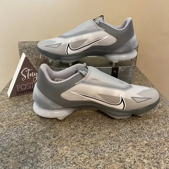 Nike Force Zoom Trout‎ 8 Pro Metal Baseball Cleats Gray/White CZ5915-001 Size 7