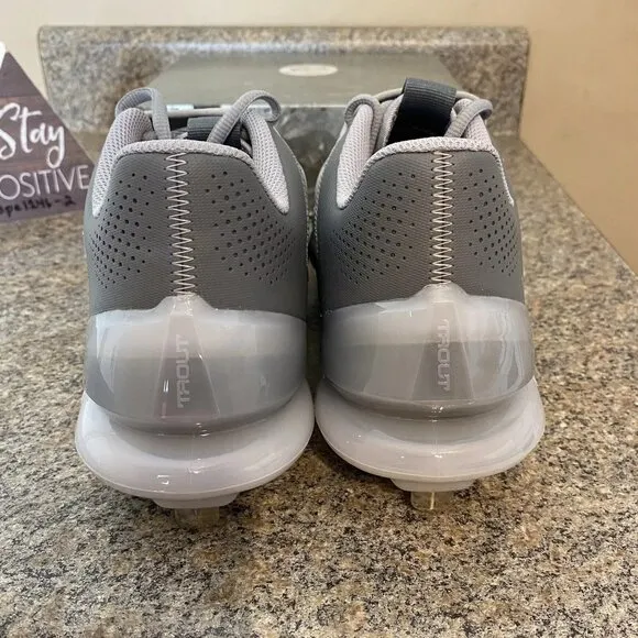 Nike Force Zoom Trout‎ 8 Pro Metal Baseball Cleats Gray/White CZ5915-001 Size 7