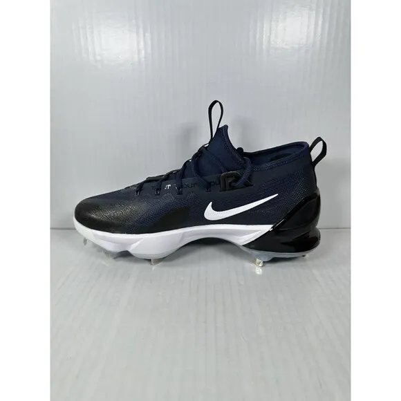 Nike Force Zoom Trout 9 Elite Metal Navy Blue Baseball Cleats FB2906-400 Size 8