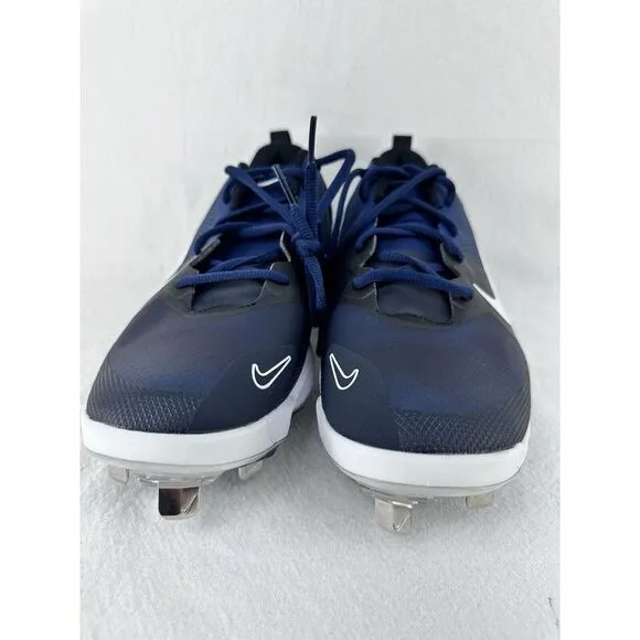 Nike Force Zoom Trout 9 Pro Midnight Navy Baseball Cleats Size 8 Metal      A1