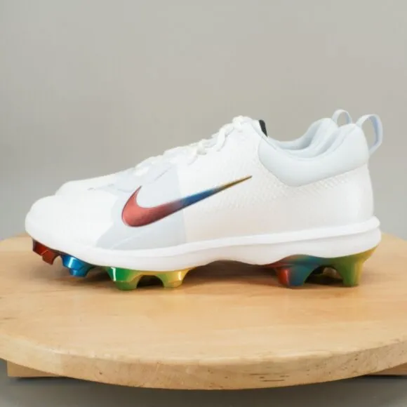 Nike Force Zoom Trout Pro 9 MCS Mens Size 11.5 Baseball Cleats 'Rainbow' NEW