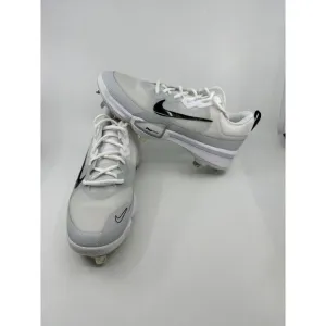 Nike Force Zoom Trout 9 Pro Metal Baseball Cleats White Size 9.5 brand new