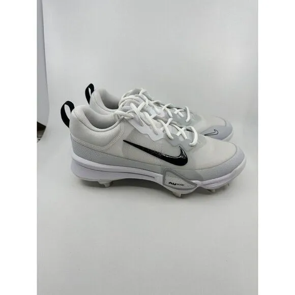 Nike Force Zoom Trout 9 Pro Metal Baseball Cleats White Size 9.5 brand new
