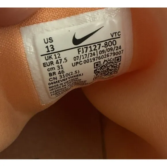 Nike Free Metcon 6 Apricot Agate Men Size 13 Gym Training Shoes FJ7127-800