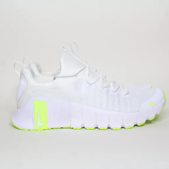 Nike Free Metcon 6 Training Shoes White Volt FJ7127-104 Men's Size 13 New