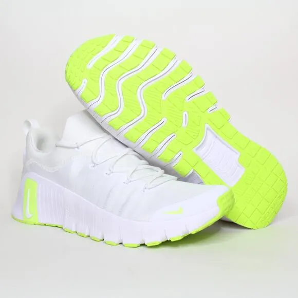 Nike Free Metcon 6 Training Shoes White Volt FJ7127-104 Men's Size 13 New