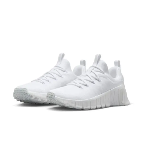 Nike Free Metcon 6 White Low Top Womens Training Shoes FJ7126-101 NEW Multi Sz
