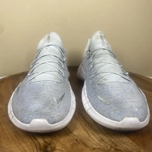 Nike Free Rn 5.0 Pure Platinum Womens Gray Silver White Size 9 Running Shoes