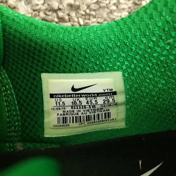 Nike Free Versatility Green Training Running Shoes Mexico 833336-316 Mens 11.5