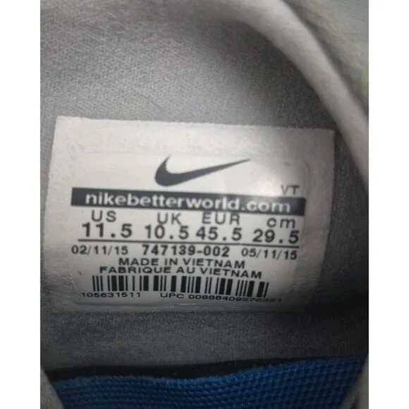 Nike Free Hypervenom 2 Athletic Training Shoes Sneakers Men's Size 11.5