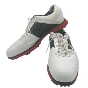 Nike Golf Shoes Cleats Flywire Lunarlon Mens White Black Red Size 13