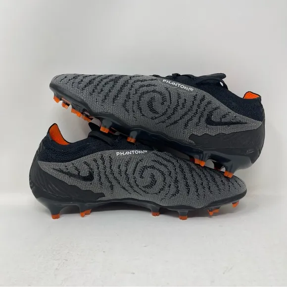 Nike Gripknit Phantom GX Elite FG Shadow Pack Black Grey Orange Cleats Size 5.5Y