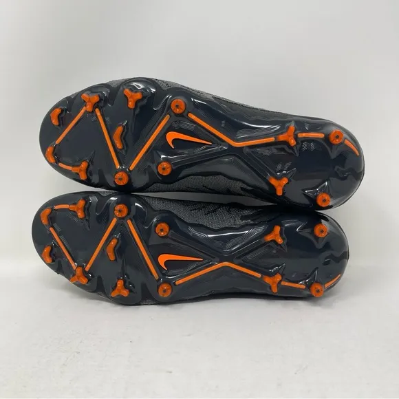 Nike Gripknit Phantom GX Elite FG Shadow Pack Black Grey Orange Cleats Size 5.5Y