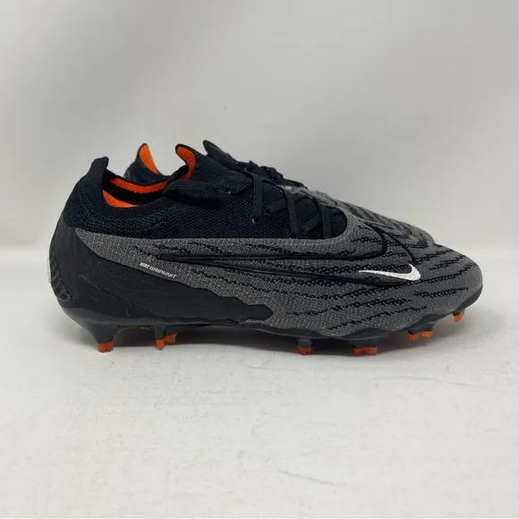 Nike Gripknit Phantom GX Elite FG Shadow Pack Black Grey Orange Cleats Size 5.5Y