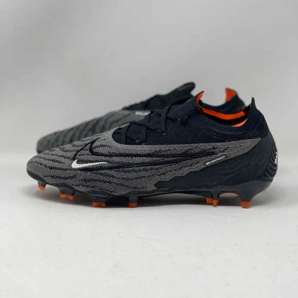 Nike Gripknit Phantom GX Elite FG Shadow Pack Black Grey Orange Cleats Size 5.5Y