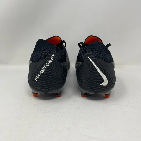 Nike Gripknit Phantom GX Elite FG Shadow Pack Black Grey Orange Cleats Size 5.5Y