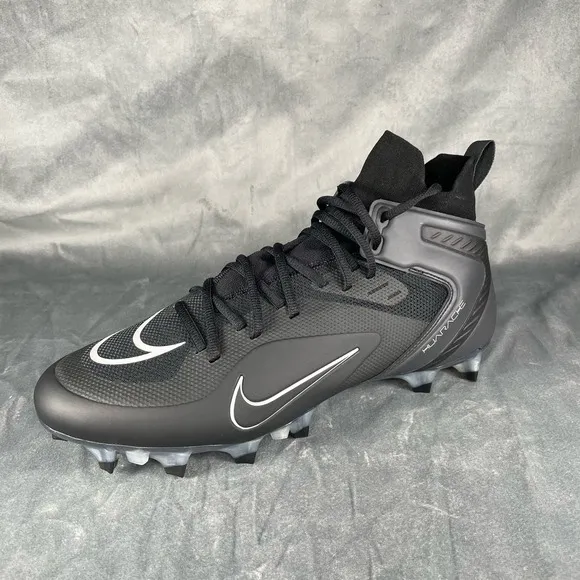 Nike Huarache 8 Elite LAX Black‎ Grey Lacrosse Cleats CW4440-011 Men’s Size 12