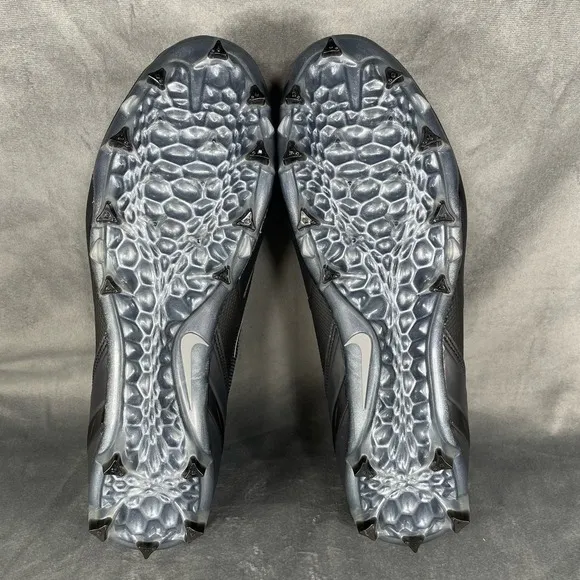 Nike Huarache 8 Elite LAX Black‎ Grey Lacrosse Cleats CW4440-011 Men’s Size 12