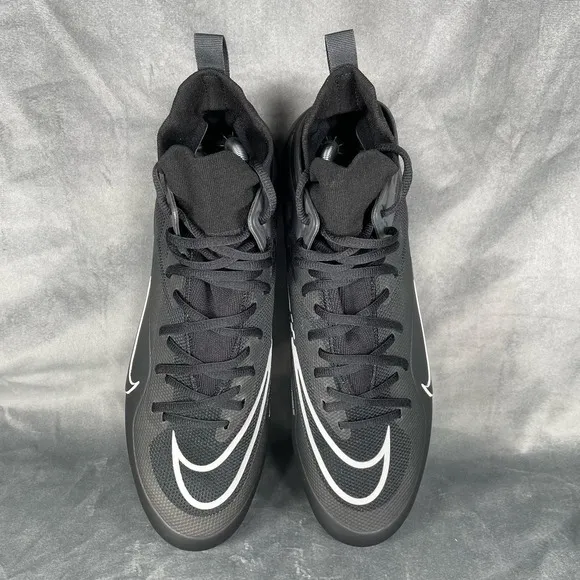 Nike Huarache 8 Elite LAX Black‎ Grey Lacrosse Cleats CW4440-011 Men’s Size 12