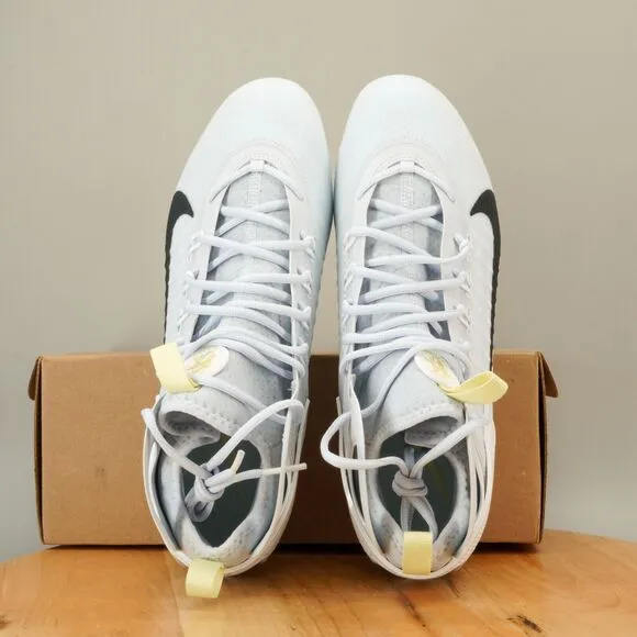 Nike Huarache 9 Elite Mid SE Mens Size 12.5 LAX Cleats Lacrosse Grey Light Blue