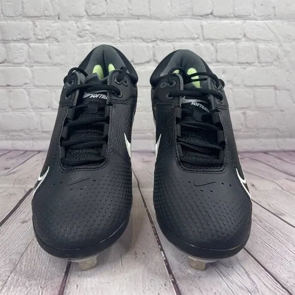 Nike HyperDiamond 4 Elite Black Softball Metal Cleats Women's Sz 10 (CZ5917-005)
