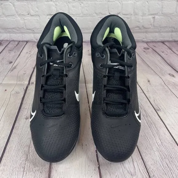Nike HyperDiamond 4 Elite Black Softball Metal Cleats Women's Sz 10 (CZ5917-005)
