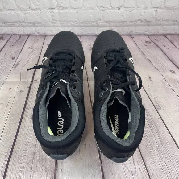 Nike HyperDiamond 4 Elite Black Softball Metal Cleats Women's Sz 10 (CZ5917-005)