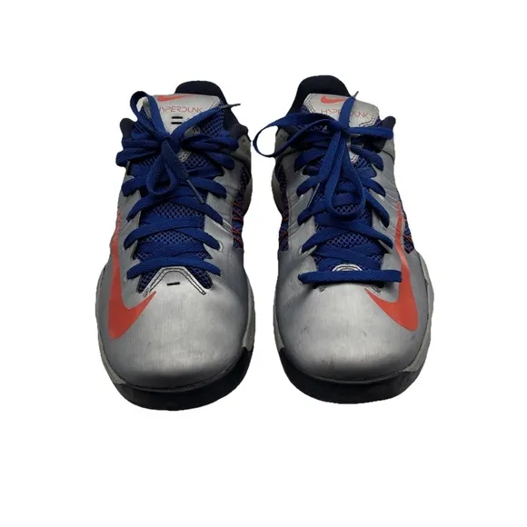 Nike Hyperdunk Low Gray Blue Basketball Shoes 554671-003 Size 11M Vintage