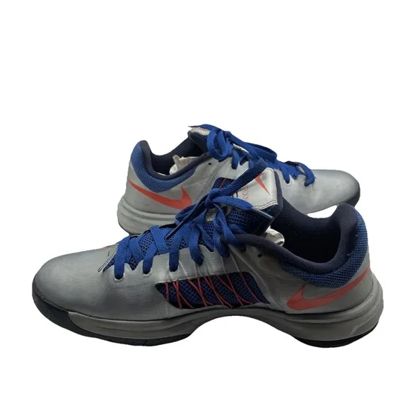 Nike Hyperdunk Low Gray Blue Basketball Shoes 554671-003 Size 11M Vintage