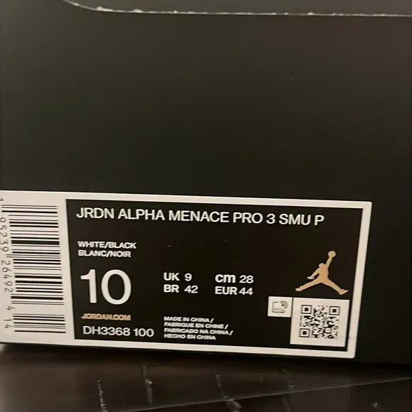 Nike Jordan Alpha Menace Pro 3 SMU P Football Cleats Shoes DH3368 100 Mens 10