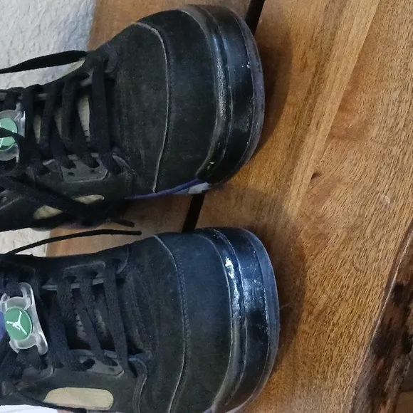 Nike Jordan V Low Golf Shoes Cleats Black Emerald Grape CU4523-001 Mens Size 9