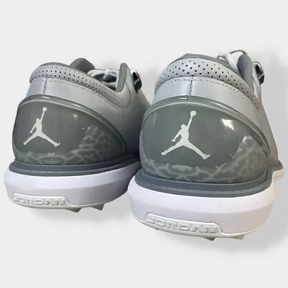 Nike Jordan ADG 4 Wolf Grey White Mens Golf Shoes Cleats DM0103-010 size 8 New