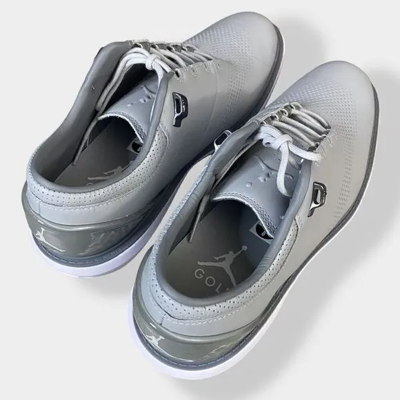 Nike Jordan ADG 4 Wolf Grey White Mens Golf Shoes Cleats DM0103-010 size 8 New