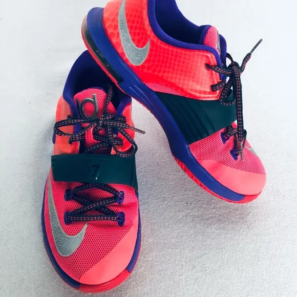 NIKE KD 7 RAPTOR HÍPER PUNCH SIZE MENS BOYS 5Y WOMENS 6.5