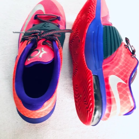 NIKE KD 7 RAPTOR HÍPER PUNCH SIZE MENS BOYS 5Y WOMENS 6.5