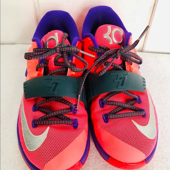 NIKE KD 7 RAPTOR HÍPER PUNCH SIZE MENS BOYS 5Y WOMENS 6.5
