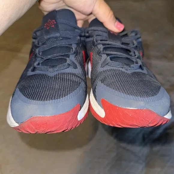 Nike Kid’s Youth Navy and Red Star Runner 4 Road Running Slip On/No Tie Shoes