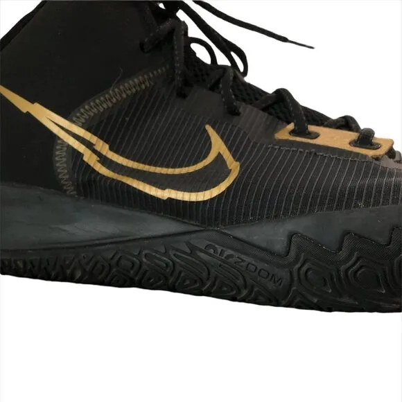NIKE Kyrie Flytrap IV Sneakers Men's Size US16 Black Gold Basketball Shoes