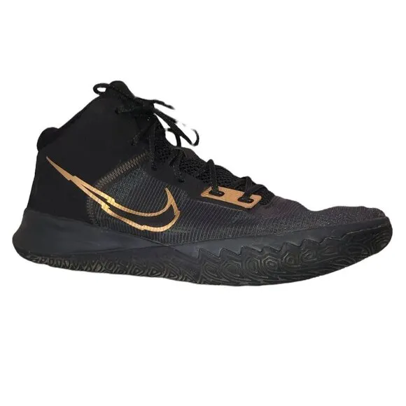 NIKE Kyrie Flytrap IV Sneakers Men's Size US16 Black Gold Basketball Shoes