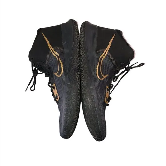 NIKE Kyrie Flytrap IV Sneakers Men's Size US16 Black Gold Basketball Shoes
