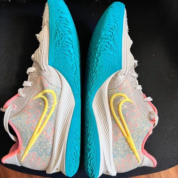Nike Kyrie Low 4 N7 Basketball Shoes Mens 13 Desert Sand Citron beige,