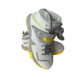 Nike Lebron James VII size 5Y YOUTH Tennis shoes Grey And Yellow FAST SHIPPING