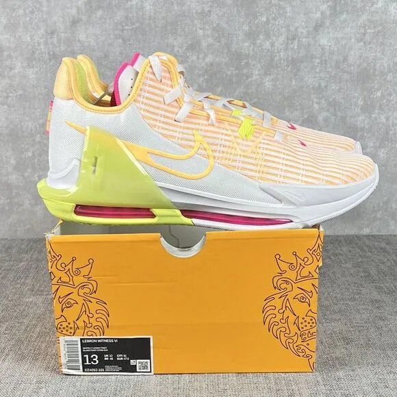 Nike Lebron Witness VI 6 Melon Easter New Basketball Shoes Men's Size 13