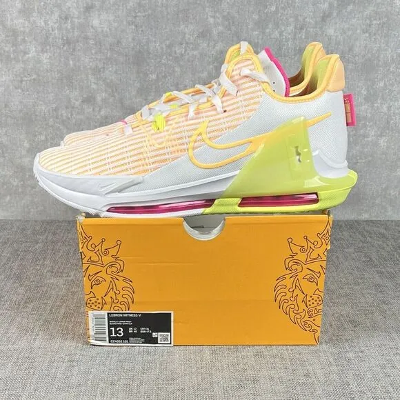 Nike Lebron Witness VI 6 Melon Easter New Basketball Shoes Men's Size 13