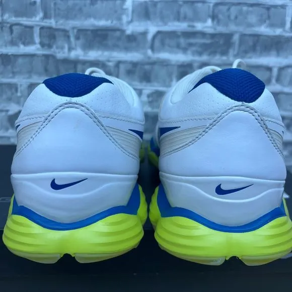 Nike Lunar Control II White Venom Blue Golf Cleats 552074-128 Mens 9.5‎ W New