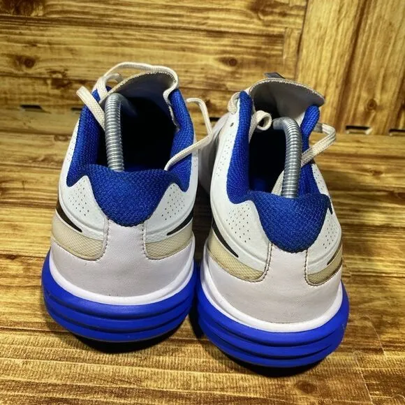 Nike Lunar Command Flywire Golf Shoes Cleats Men’s Sz 11 White Blue 704427-101