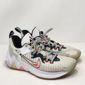 Nike Men Giannis Immortality Force Field Basketball Sneakers Size 8.5 White Low