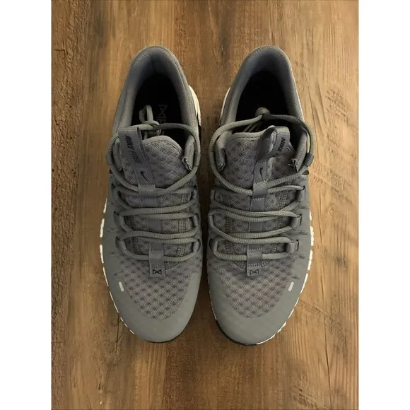 Nike Men Size 8.5 Free Metcon 5 Smoke Grey White Gym Training Shoes DV3949-003