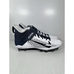 Nike Men’s 11.5 Alpha Menace Pro 2 MID Football Cleats BV3945-102 Navy White