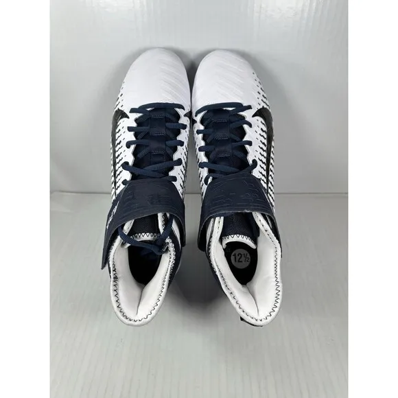 Nike Men’s 11.5 Alpha Menace Pro 2 MID Football Cleats BV3945-102 Navy White